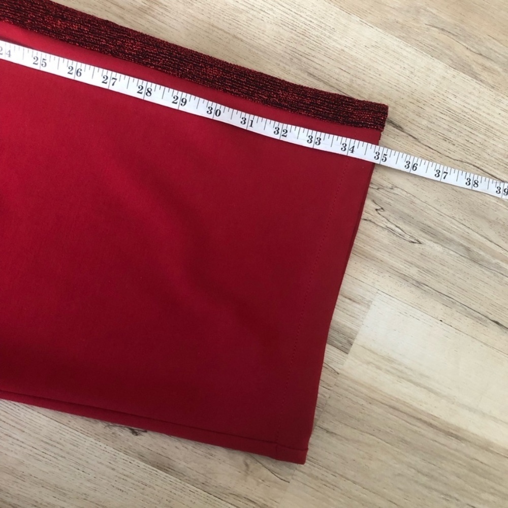 Chic Red Wide-Leg Pants - Picture 2 of 11